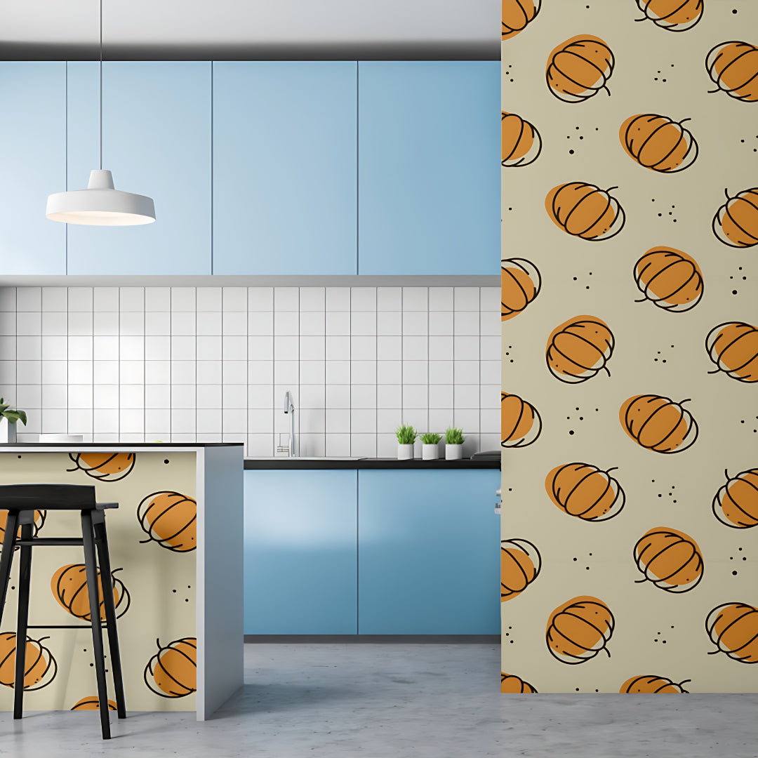 Pumpkin Sketch Customize Wallpaper