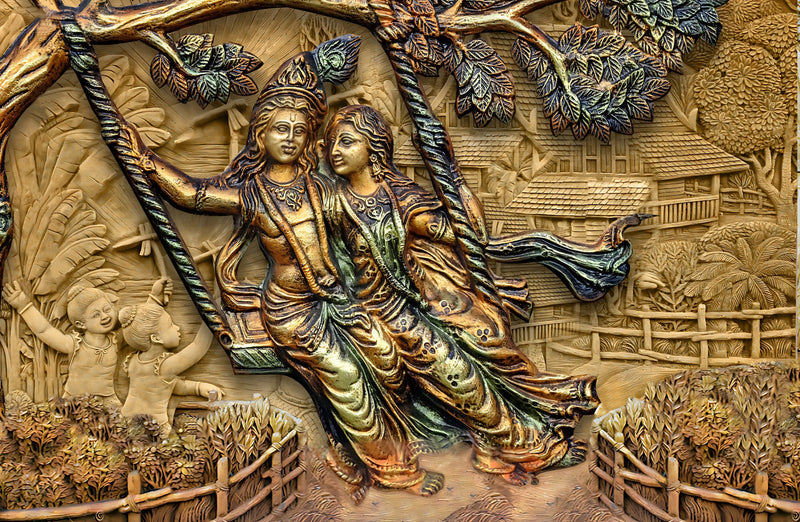 3D Radha Krishna God Wallpaper