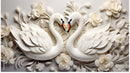 3D Swan Wallpaper