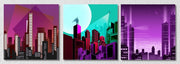 Gotham City Wall Art, set Of 3