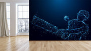 Sparkling Batsman Hitting Ball Wallpaper