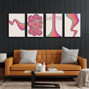 Psychedelic Wall Art, Set Of 4
