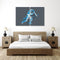 Cricket Batsman Wall Art, Set Of 2