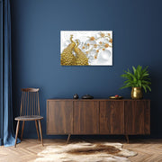 Golden Peacock Art