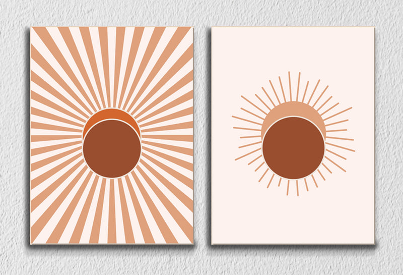 Sunset And Sunrise Wall Art 3, Set Of 2