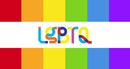 LGBTQ Colourful Flag Self Adhesive Sticker Poster