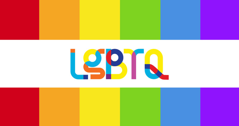 LGBTQ Colourful Flag Self Adhesive Sticker Poster