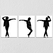 Michael Jackson Dancing Wall Art, Set Of 3