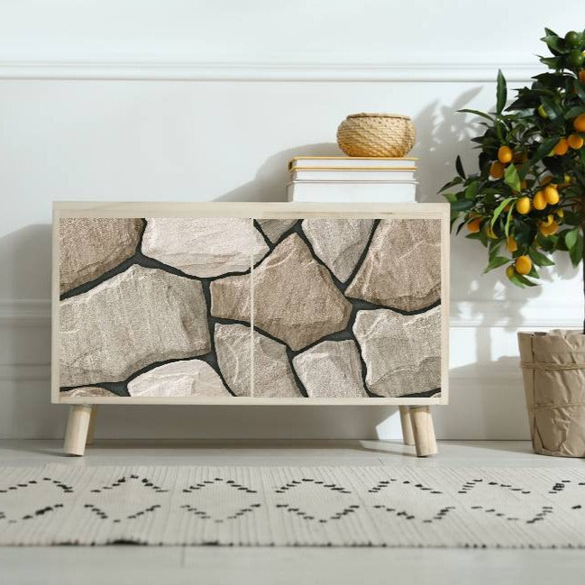 3D Stone Parking Sticker