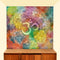 3d Colorful Om Pooja Room Wallpaper