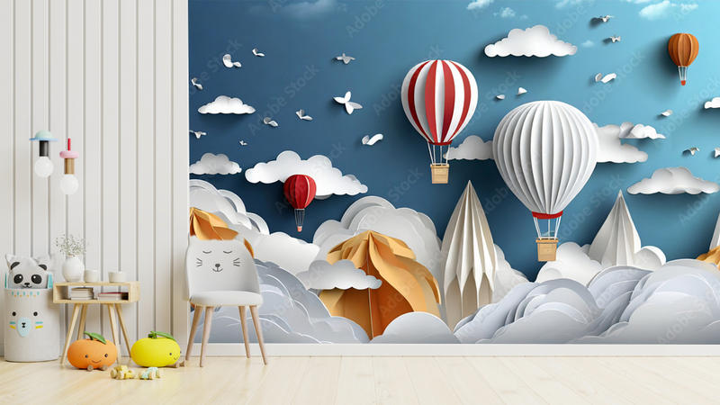 3d Parachute Kid Wallpaper