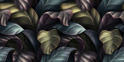 3D Green Brown Leaves Sticker