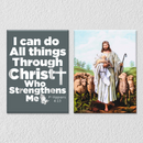 Jesus And Quote Wall Art, set Of 2