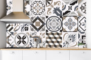 Beautiful Kitchen Tiles Pattern Customised Wallpaper