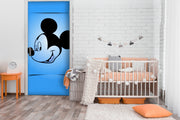 Smily Mickey Anime Self Adhesive Sticker For Door