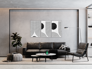Black And White Art, Set Of  3