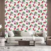 Litchi with Green leaf Wallpaper