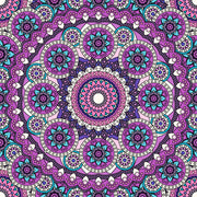 Pink Big Rangoli Art Self Adhesive Sticker For Table