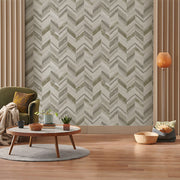 Omega Herringbone Wood Texture Wallpaper