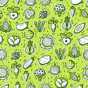 Veggies On Green Customize Wallpaper