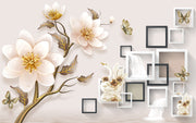 Pink Shaded Flower Customize Wallpaper