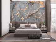 Grey golden lines texture wall