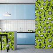 Veggies On Green Customize Wallpaper