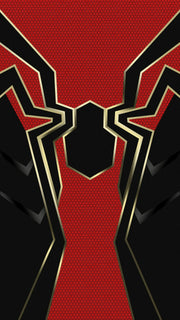 Spider Anime Red and Black Art Self Adhesive Sticker For Door