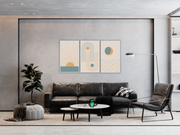 Geometric Lines Art, Set Of 3