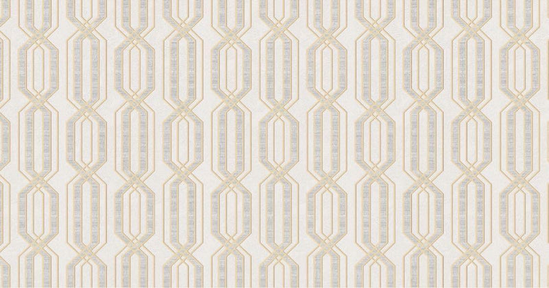 Moksh Geometric Embroidery Wallpaper