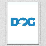DOG Typography Wall Art