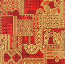 Romania Gold Red Phulkari Wallpaper