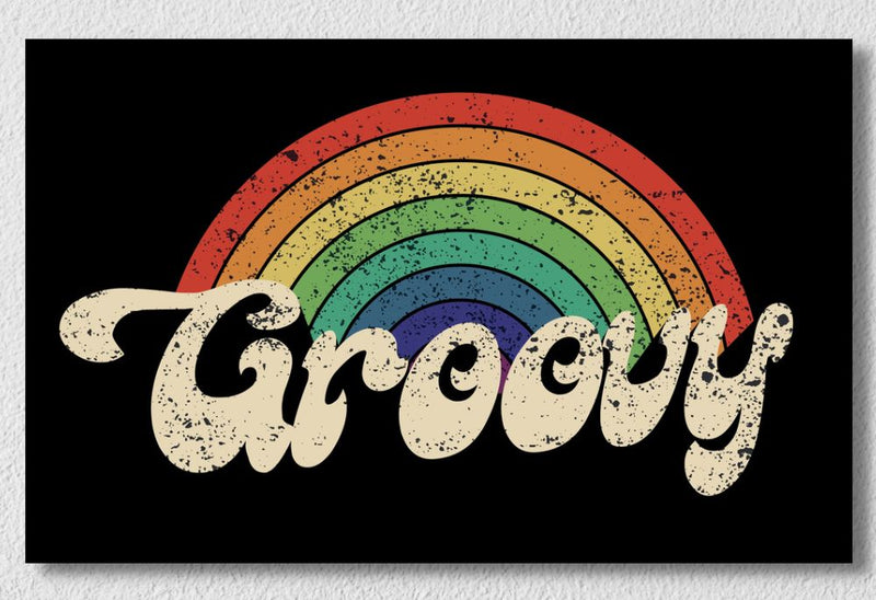 Groovy Rainbow Wall Art