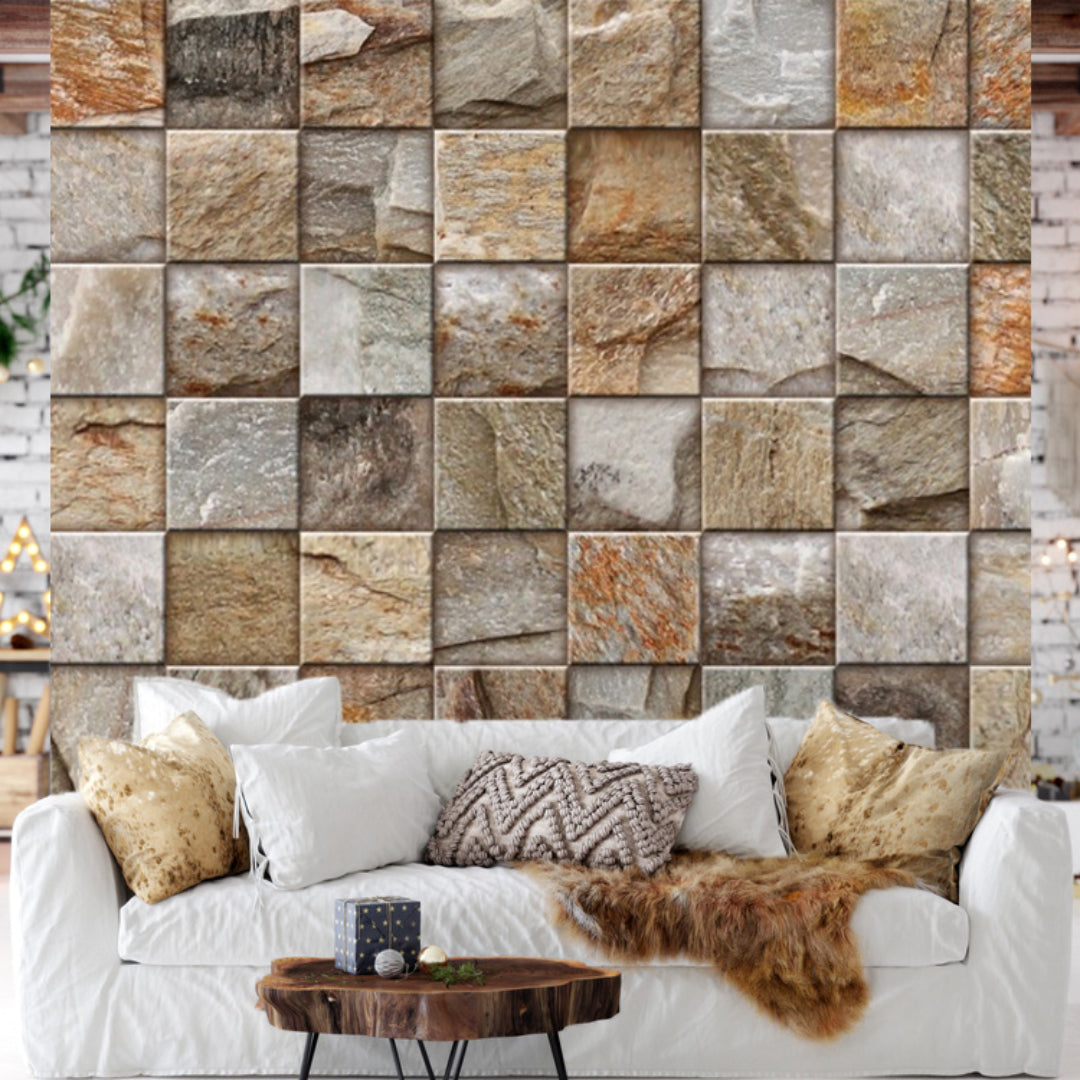 3D Rock Pattern Customize Wallpaper