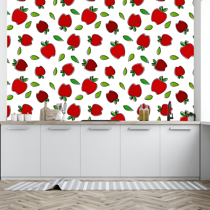 Red Shaded Apple Customize Wallpaper