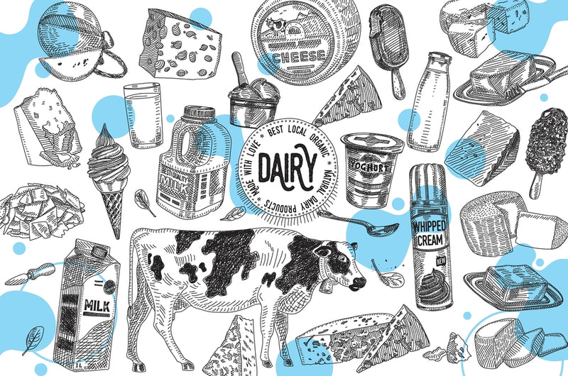 Cow Dairy Art Customize Wallpaper