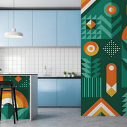 Geometric Leafs Customize Wallpaper