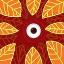 Eyes In Leafs Customize Wallpaper