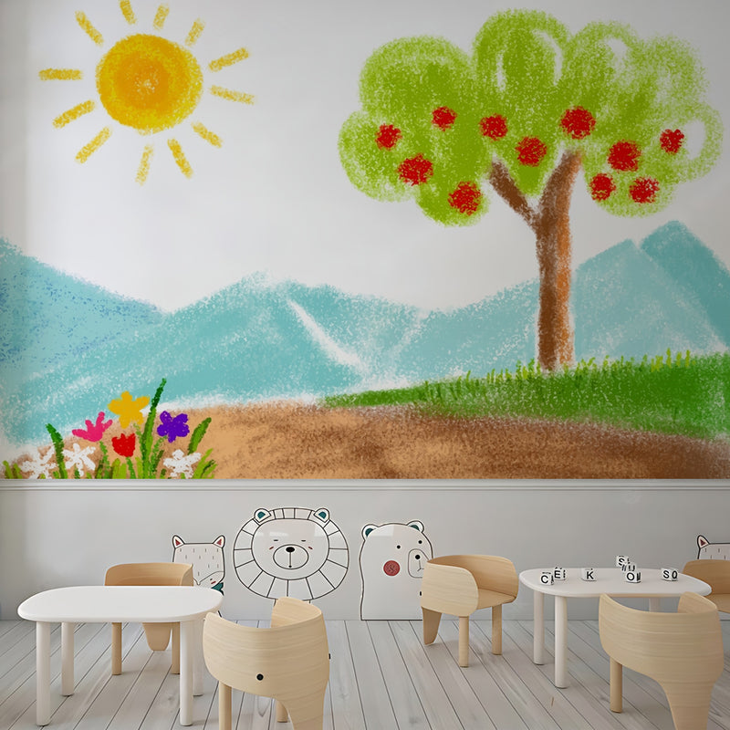Nursery Drawing School Wallpaper