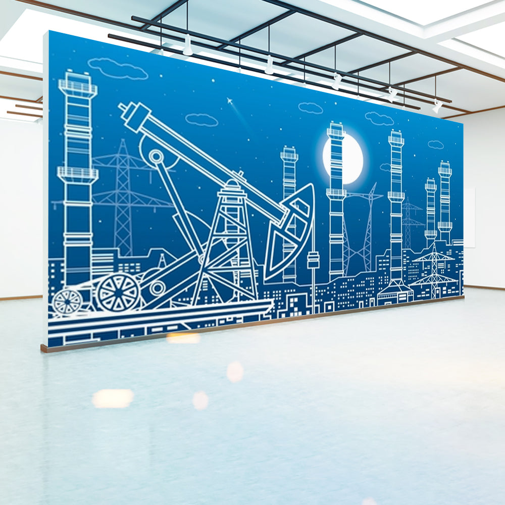 Oil Blueprint Wallpaper