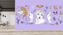 Woman Aesthetic Lilac Wallpaper