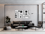 Bauhaus Art Black And White, Set Of 3