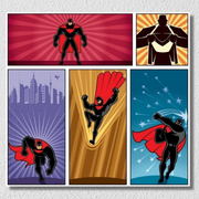 Superhero Comics Wall Art
