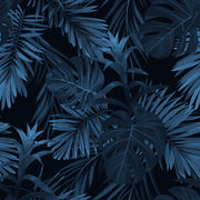 Blue Shaded Leafs Design Self Adhesive Sticker For Cabinet