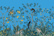 Monkey On Tree Art Self Adhesive Sticker For Refrigerator