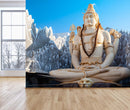 Shiva Statue In Mountains Wallpaper