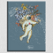 Astronaut Blue Floral Background Art