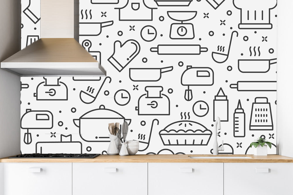 Kitchen Tiles Customised Wallpaper