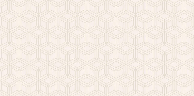 Wave Hexagonal Geometric Pattern Wallpaper