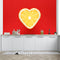 Heart Orange Customize Wallpaper